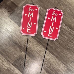 Be Mine Red Party Yard Signs
